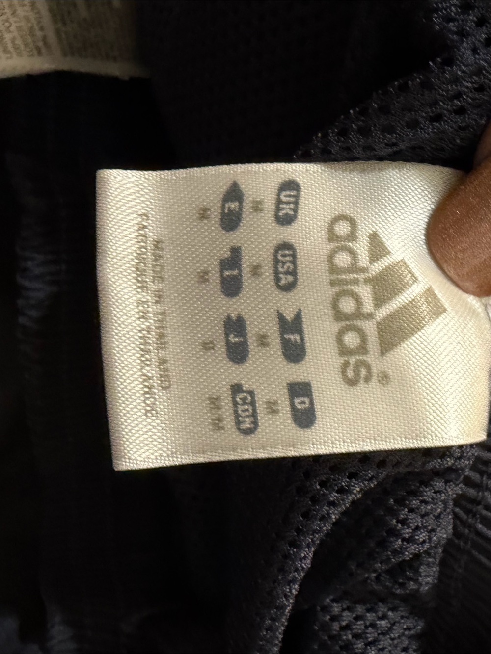 adidas Black Athletic track pants with 3 stripe White Logo - Picture 2 of 4